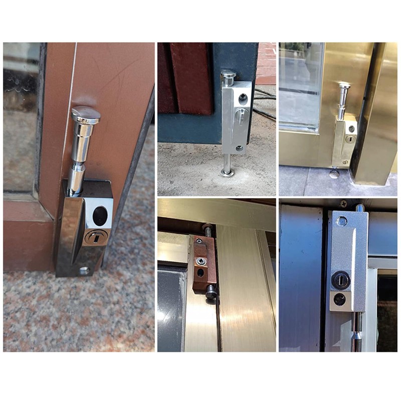 PINGPINGXIE Patio Door Lock，Sliding Patio Door Keyed with Door Latch