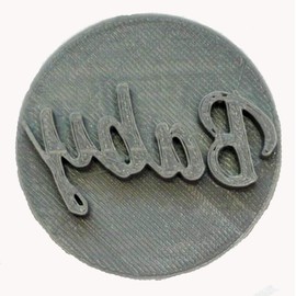 BABY WORD SCRIPT FONT TEXT LETTERS SHOWER GENDER REVEAL COOKIE STAMP EMBOSSER BAKING TOOL 3D PRINTED MADE IN USA PR4000