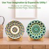 kroucoco Plate Holder Display Stand,6.8 inch Bamboo Easel Stand for