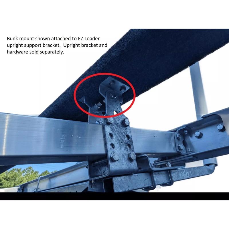EZ Loader Boat Trailer Bunk Mounting Bracket Top Hat Style