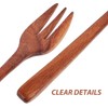 DECHOUS Wooden Forks : Handmade Japanese Style Wood Fork for