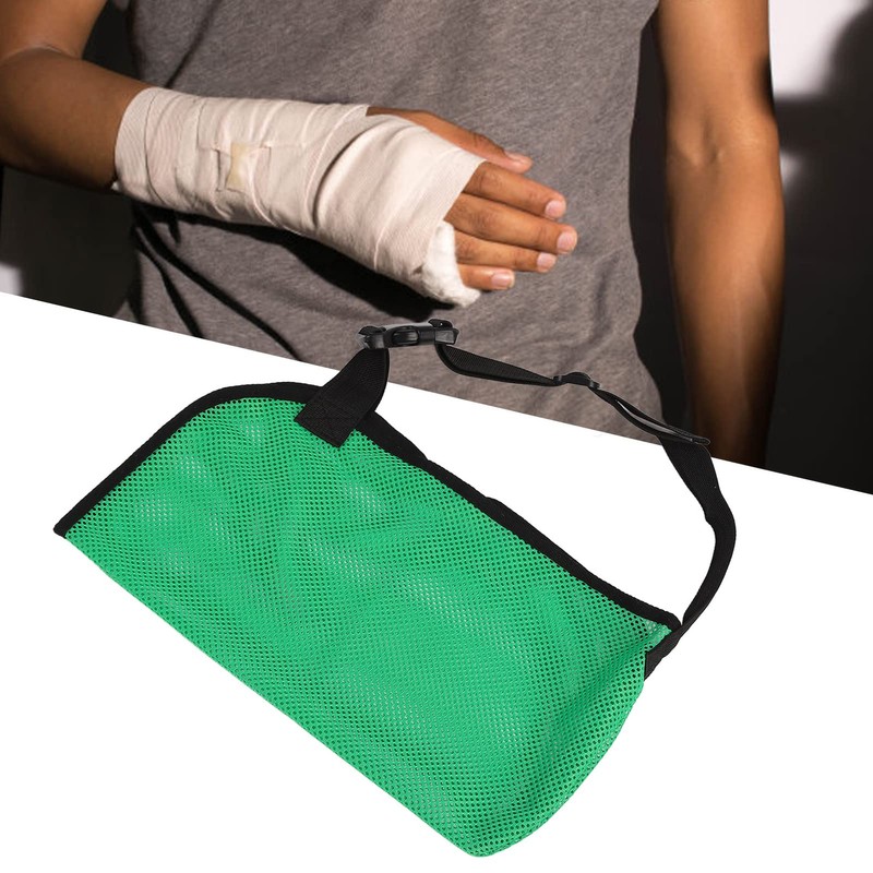Arm Holder Sling, Adjustable Breathable Shoulder Sling with Detachable Shock,