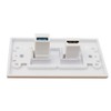 MOAVEQ HDMI USB Wall Plate with HDMI and USB Keystone