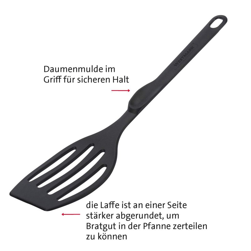 Westmark kitchen utensil set, 6 piece set, spatula, skimmer, spaghetti