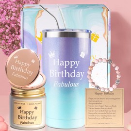 Birthday Gifts for Women, Happy Birthday Gifts Basket for Women Friendship，5 Unique Birthday Gifts Set for Daughter, Niece, Granddaughter, Female Friends, Perfect for Birthday Gifts for Girl