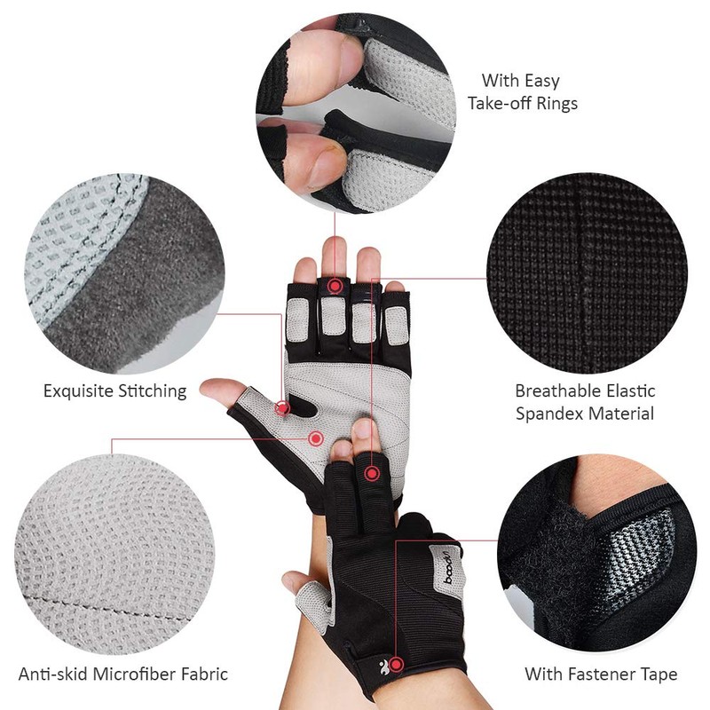 Climbing Gloves Sport Gloves Half-Finger Climbing Gloves for Outdoors Mountain