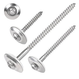 SCREW REBEL TX20 Spengler Screws 4.5 x 45 mm A2 Stainless Steel with EPDM Sealing Washer Diameter 20 mm Pack of 100