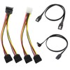 KETAWA SATA Data Cable & 15 Pin Power Splitter Cable