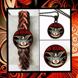 BAD RELIGION AMERICAN PUNKROCK L.A SET OF 3  BRACELETNECKL