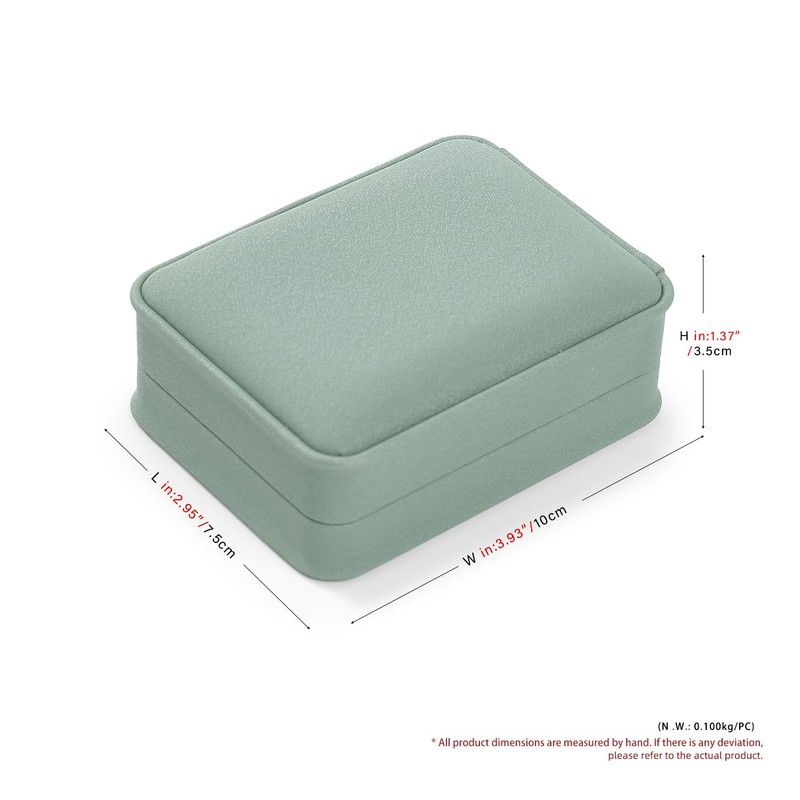 Papten H17201 Earrings Case, PU Leather, Portable, Mini, 1 Piece,