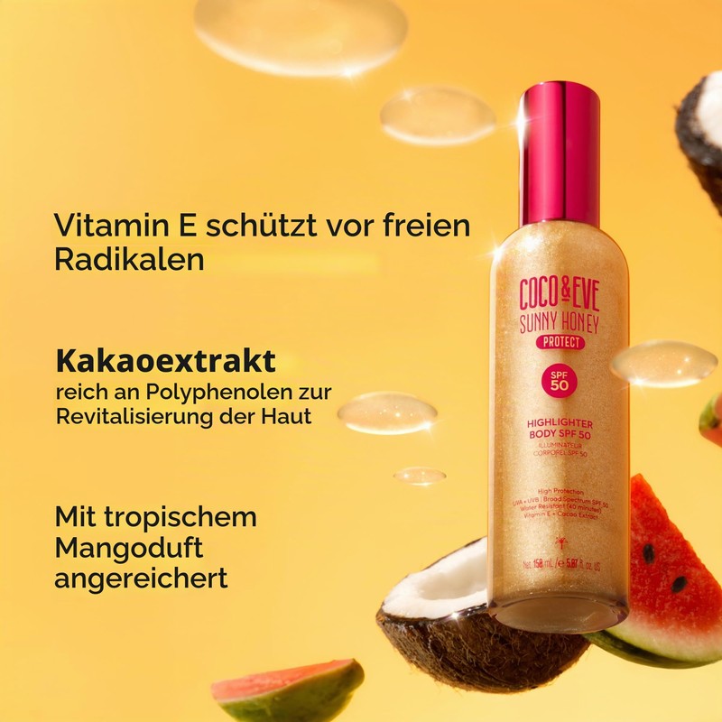 Coco & Eve Highlighter Body SPF 50 (150 ml)