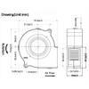 Wathai DC Centrifugal Fan 12V 75mm x 30mm Brushless Cooling