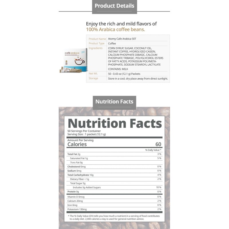 Sticks 25 Sticks - Korean - Atomy - Cafe Arabica