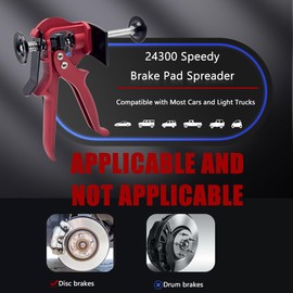 TUTOOLS 24300 Speedy Brake Pad Spreader, Brake Pad Compressor Tool, Brake Caliper Compression Tool,Caliper Piston Compressor Tool Compatible with Most Cars and Light Trucks