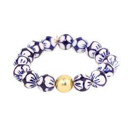 BuDhaGirl Porcelain Beaded Bracelet - Lotus