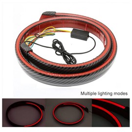 SOCAL-LED LIGHTING 50 Inch LED Spoiler Tailgate Light Strip, Universal Rear Roof Spoiler Tail Wing Splitter Carbon Fiber Accessories LED for Cars Brake Turn Signal Driving Tail Light Bar, Pack of 1