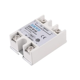 SSR-40AA Solid State Relay AC to AC (Input 80-250V AC Output 24-380V AC) with Heat Sink, 40A