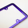 MotorVehicleParts 4Hole Slim Powder Coated Candy Purple Stainless Steel License
