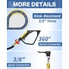 KARHDIR Pressure Washer Hose 50FT 3/8" for Cold and Hot