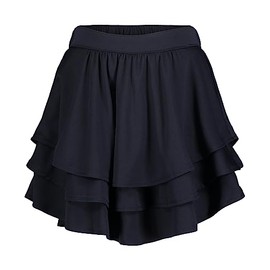 Nautica Girls' School Uniform Pull-On Scooter, Skirt with Undershorts, Elastic Waistband, Soft & Comfortable Material, Navy/Pin Dot, 14