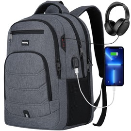 kadilong Laptop Backpack for Men,School Backpack for Teens Boys Extra Sturdy 15,6 Inch TSA Friendly School Book Bag with USB Port for College Business,Water Resistant