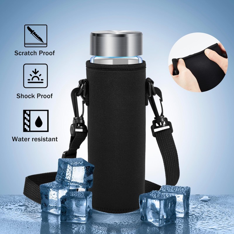 FillTouch Water Bottle Holder Water Bottle Bag Carrier Neoprene Portable