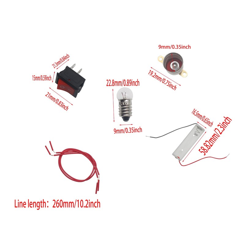 FDXGYH 1 Pack Electrical Circuit Experiment Kit DIY Circuit Experiment