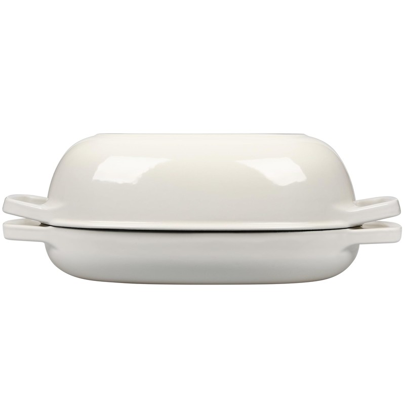 EDGING CASTING Enameled Cast Iron Oval Dutch Oven Pot with