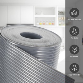 Shelf and Drawer Liner for Kitchen Cabinets, Non Adhesive Drawer Liner, Non Slip Waterproof Shelf Paper Washable EVA Dresser Bathroom Pantry Refrigerator Protector Liner (12INx5FT)