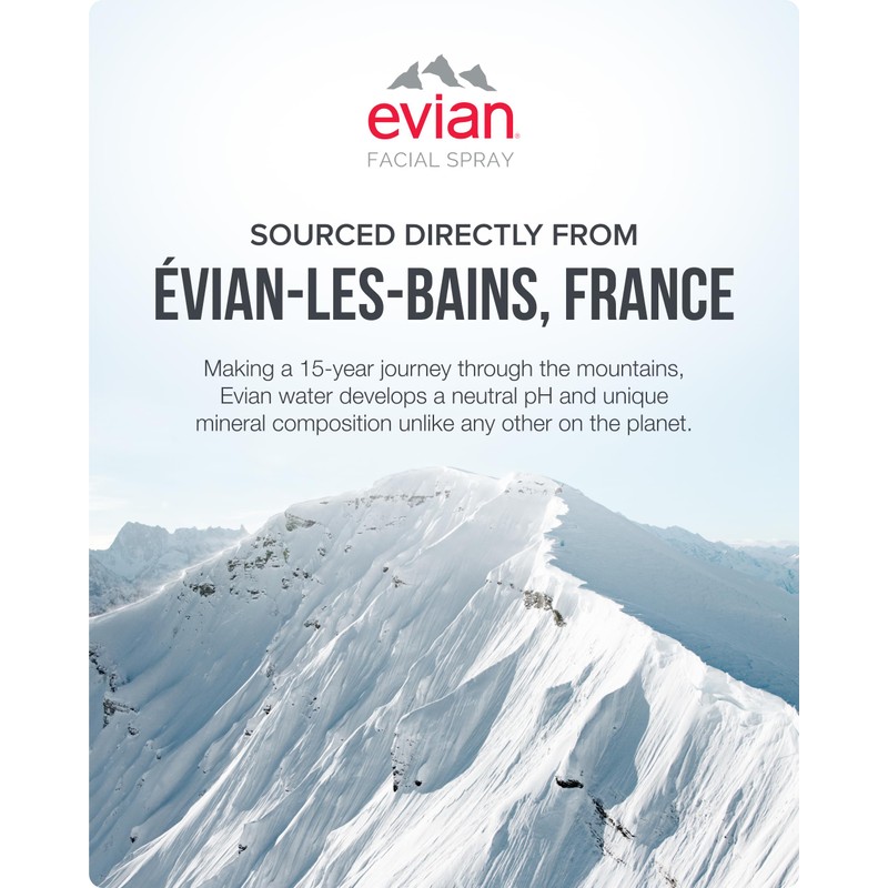 Evian Facial Spray 5 oz Duo Hydrating Mineral Water Mist