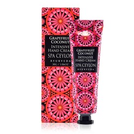 SPA CEYLON Grapefruit Coconut Intensive Hand Cream | Travel Size Natural Hand Moisturizer | Jasmine, Avocado, and Coconut Hand Cream | Hydrating and Vegan | 30g