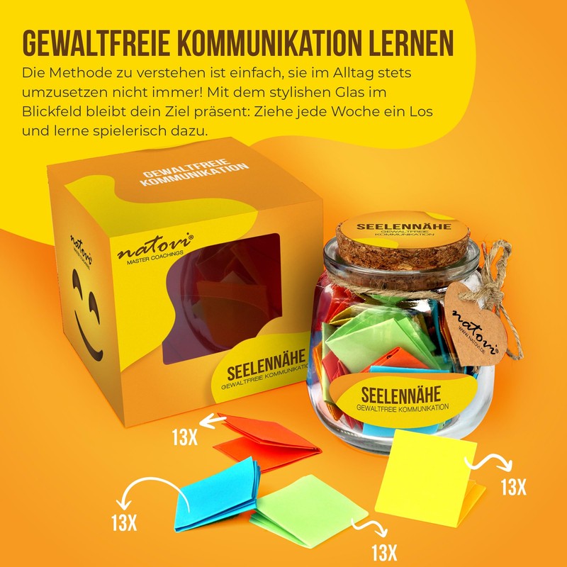 NATOVI Nonviolent Communication Challenge - Lot Box with 52 Coaching