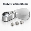 40X Jeweler's Loupe with LED & UV Light – Folding
