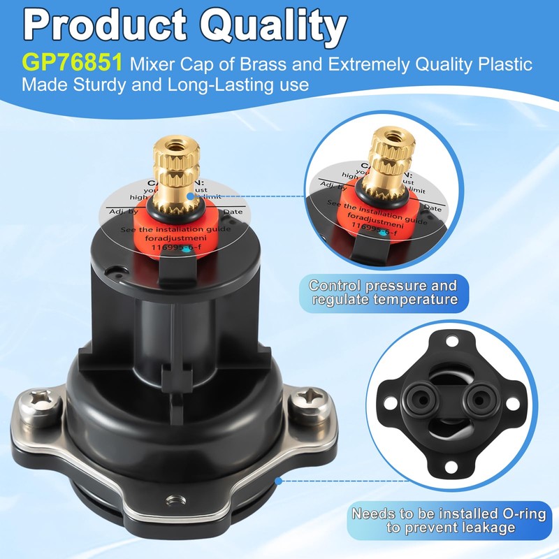 2 Pack GP77759 Mixer Cap Balancing Assembly Replacement, for Kohler