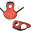 Patty Both Chicken Apron for Hens, Adjustable Protective Saddle, Red