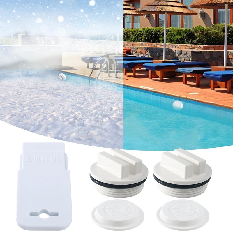 Pool Jet Nozzle Covers and 1.5" Threaded Pool Return Plug