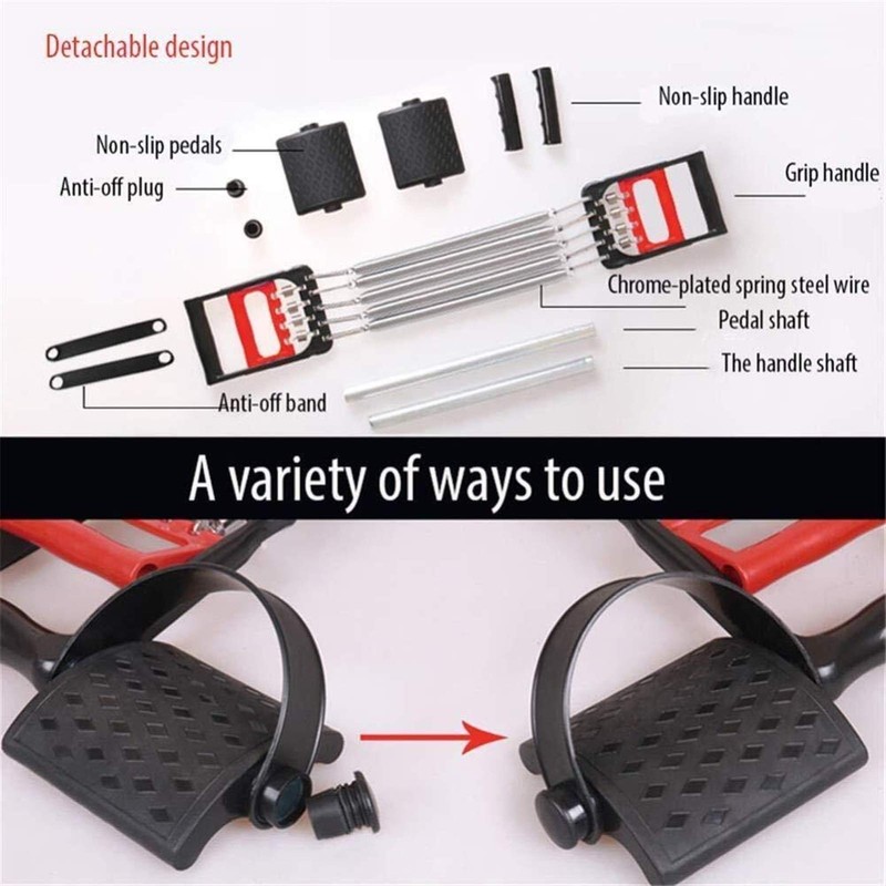 Chest Expander Muscle Training Exerciser - Multifunction 5 Tube Hand