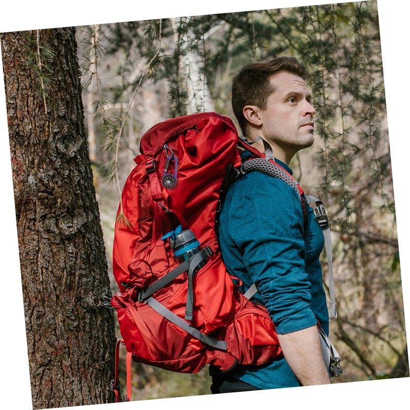 SUPVOX Carabiner Hook Mini Compass Multi-use Pocket Compass for Outdoor