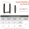 SMOQIO Ladder Rack for Trailer Enclosed, 4pcs Side Mount 400lb
