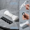 Flag Pole Rope, Professional Halyard Kit with 6 Clips, 20m