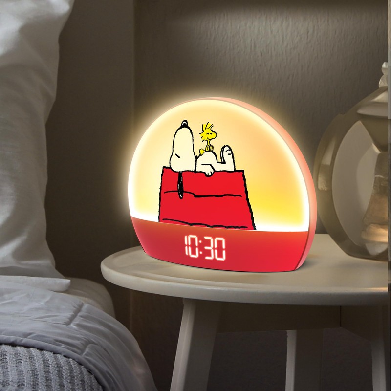 Peanuts Snoopy Sunrise Alarm Clock – Vibrant Snoopy Edition with