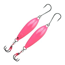FishLab CSP-250-PG Carnada Slow Pitch Jig Flutter/Sinking Pink Glow 5 1/4" 250 gram