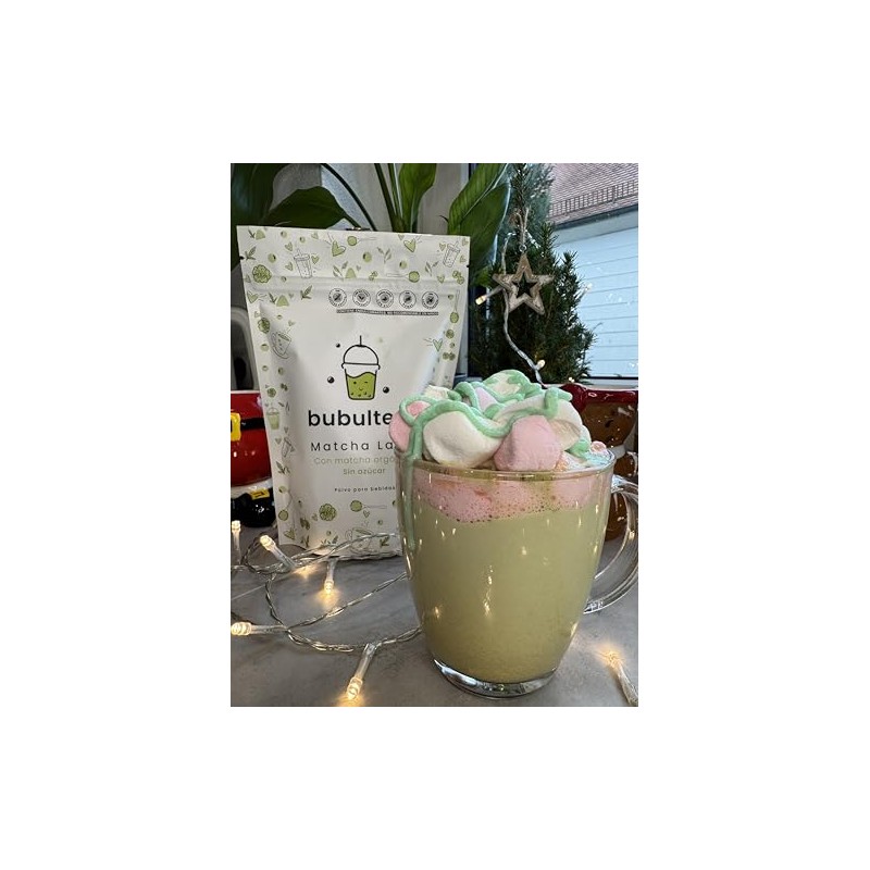 Matcha orgánico en polvo para bebidas, endulzado con Xilinat y