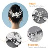 Blume Braut Hochzeit Haar Rebe Perle Stirnband,Kristall Stirnband, Blume Blatt