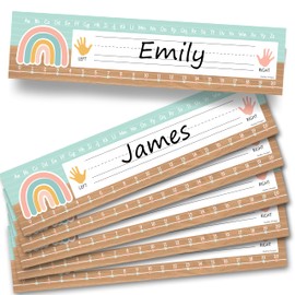 25 Colorful Desk Name Plates for Classroom - Classroom Name Tags for Desk, Desk Name Tags for Classroom, Student Name Tags for Desks, Student Name Plates for Desks Classroom, Name Plate for Desk Kids