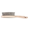 Lessmann 3 Rows Rivets Tree Pattern Hand Brush Stainless Steel