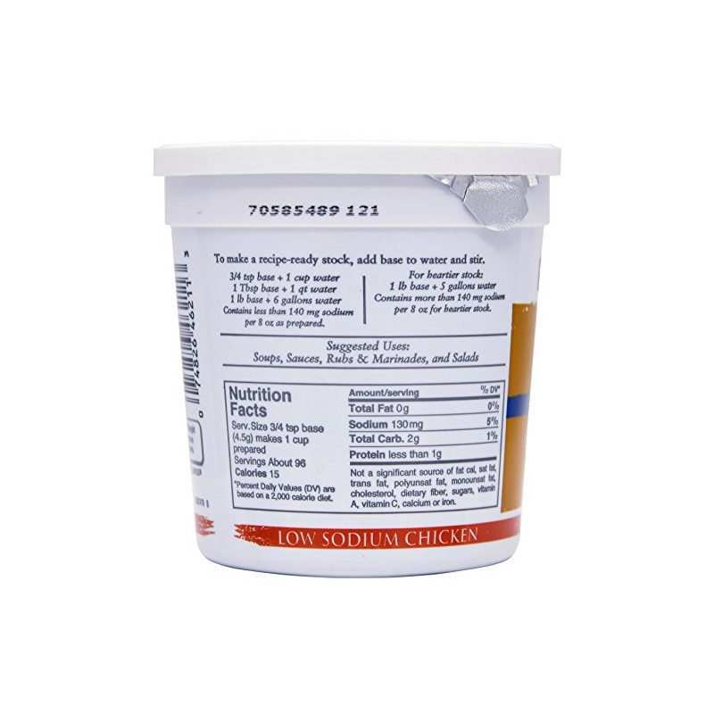 Minor's Chicken Base, Low Sodium, 16 Ounce