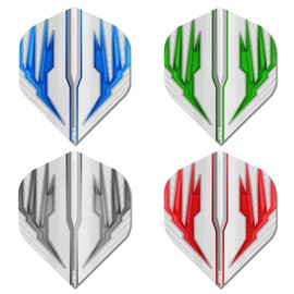 Red Dragon Hardcore Selection Pack Light Wings Extra Thick Standard Dart Flights - 4 Sets Per Pack (12 Dart Flights in Total)