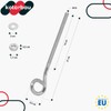 KOTARBAU® 2er Set Schaukelhaken - Schraubhaken - M10 210 mm
