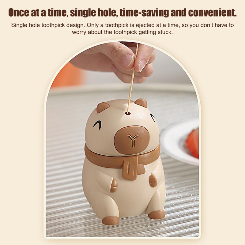 Toothpick Holder Dispenser,Toothpick Travel Case | Smart Jar Organizer Automatic